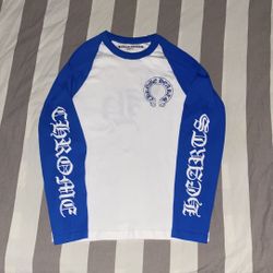 Blue and white  Chrome hearts longsleeve