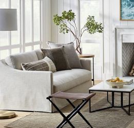 Two New White/cream Couch Sofa Covers 