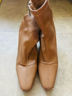 Camel/Tan Leather Ankle Boots