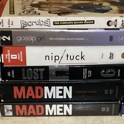 18 Tv Show Boxset DVD lot With Scrubs Greys Anatomy Mad Men Lost Scrubs Smallville House And More