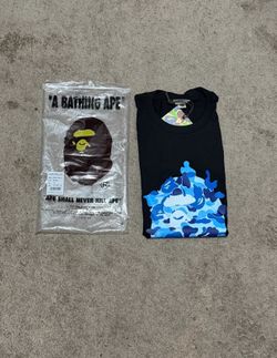BLUE BAPE T-SHIRT XL