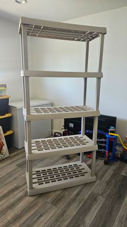 5 tier plastic shelve