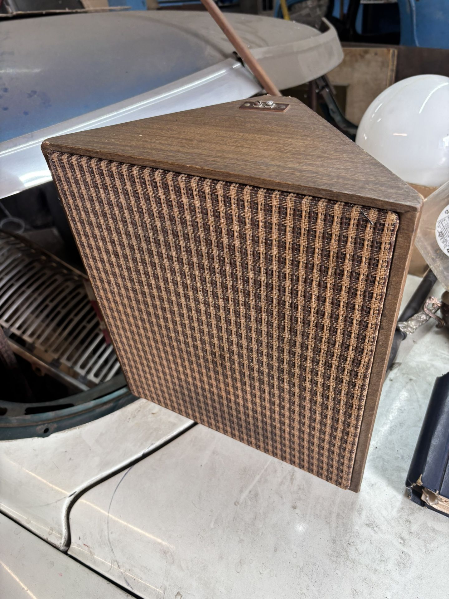 Vintage corner speaker, $20