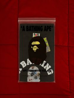 BAPE multicolor black t-shirt with white logo, Size M #streetwear #skater