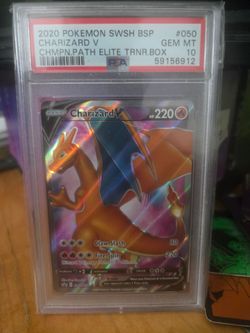 PSA 10 Charizard V SWSH BSP #050 Pokemon Card