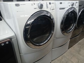 Maytag 3000 front load washer and dryer set on pedestals - Free delivery