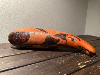 16” Peruvian Hand Carved Rain Stick Gourd