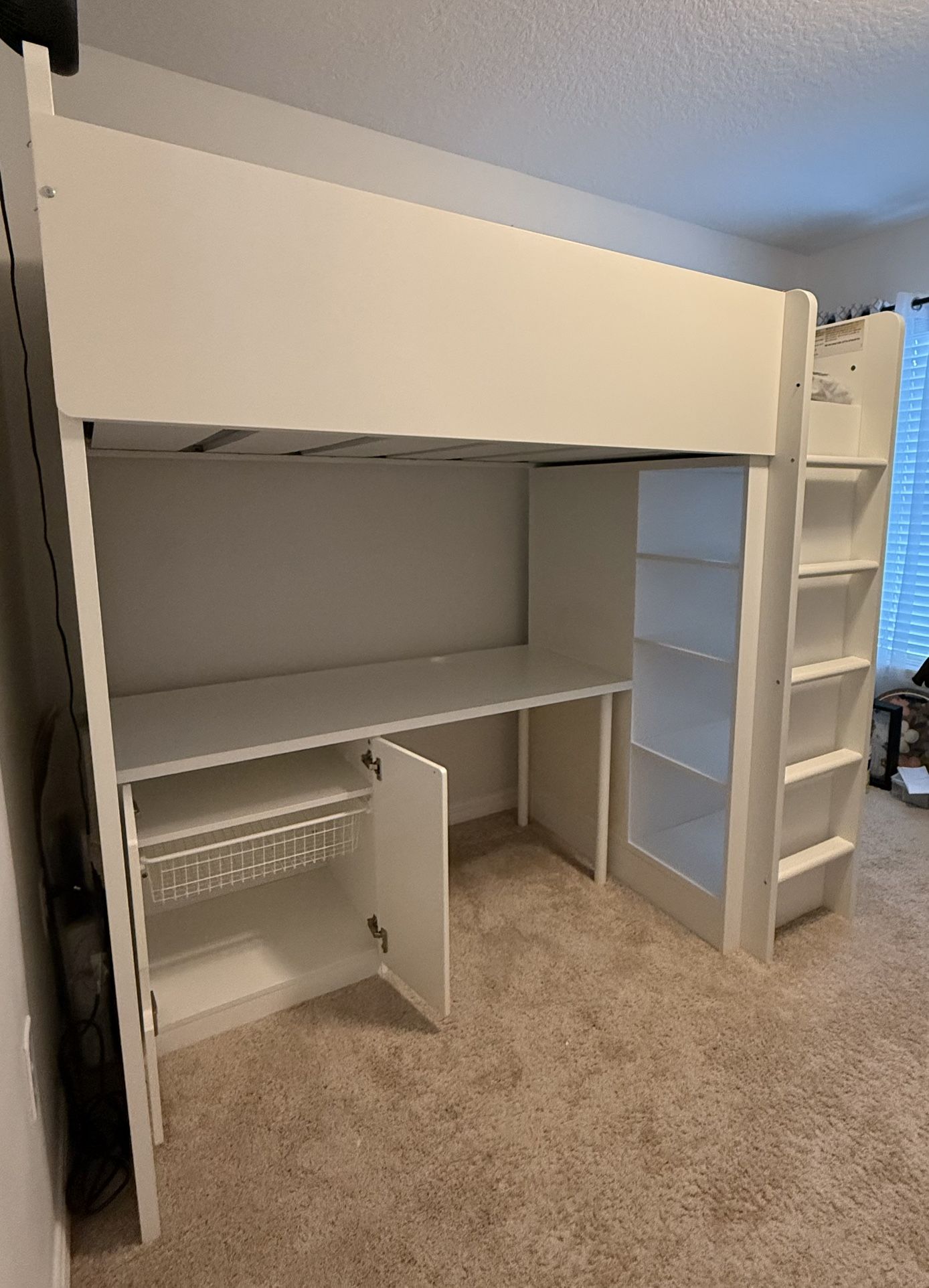 Twin Loft Bed With Storage And Desk
