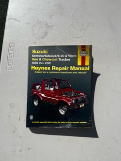 Haynes Repair Manual – Suzuki Samurai/Sidekick/Vitara & Geo/Chevy Tracker (1986–2001)