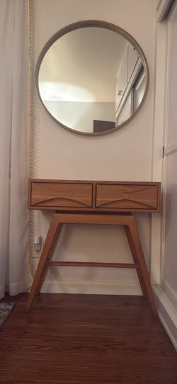 Vintage White Oak Entry Table