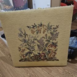 Giant  Floral Needlepoint