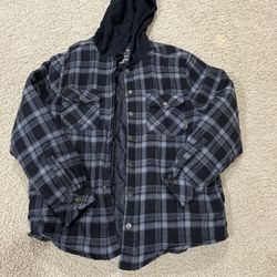 Men’s Flannel Hoodie Jacket 