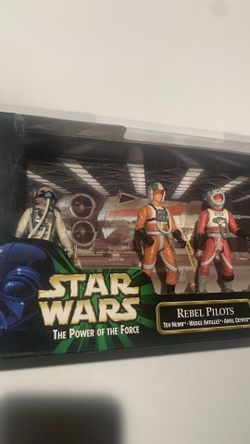 1999 Hasbro Star Wars Power Of The Force ~ Cinema Scenes ~ Rebel Pilots Set