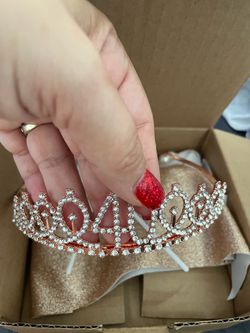 40th birthday crown sash candles