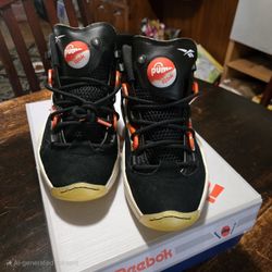 Reebok Question Pump  Pump Omni Lite Black White Multi H06496 Men's  8.5