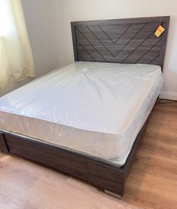 Cama Queen Size Nueva En Su Caja Incluye Colchon Memory Foam 