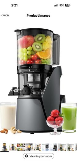EanOruus Juicer Machines, 3-in-1 Cold Press Juicer with 6.5" Extra Large Chute, 100oz Large Capacity, AC Motor, Makes Juice, Nut Milk & Sorbet, Premiu