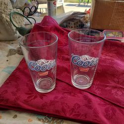 Coors Beer Vintage Banquet Glasses