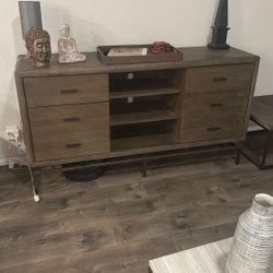 Tv Stand, Coffee Table, Side Couch Table And 2 Bonus Tables 