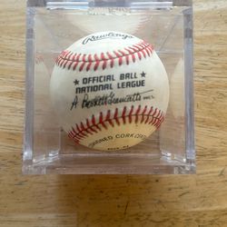 Official National League Baseball Autographed By: Joe Morgan, Johnny Bench, Ernie Banks & Eddie Mathews