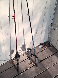Couple or fishing poles.