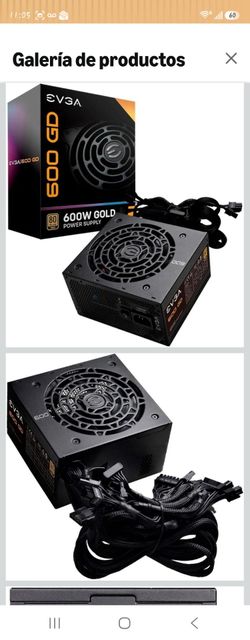 EVGA 100-GD-0600-V1, Fuente de alimentación, 600 GD, 80+ GOLD 600 W