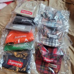Supreme Box Logo Beanie Lochcarron Camp Cap