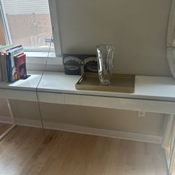 IKEA Like New Long Desk With Drawers