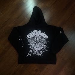 Sp5der OG Web Black Hoodie 