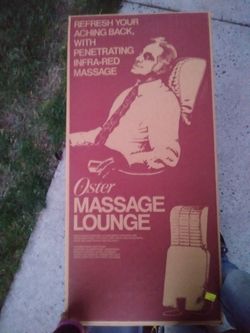 Works! Vintage Oster massage lounge with infared heat