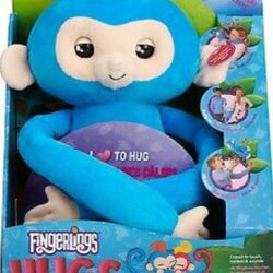 Fingerling Hugs Blue Monkey