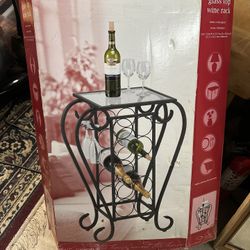 Glass Top Wine Rack