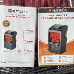 Mini space heater; set of two (2)