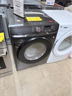 BLACK SAMSUNG FRONT LOAD GAS DRYER