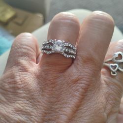 Silvery Bling Bling Ring 