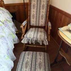 Rocking Chair & Stool