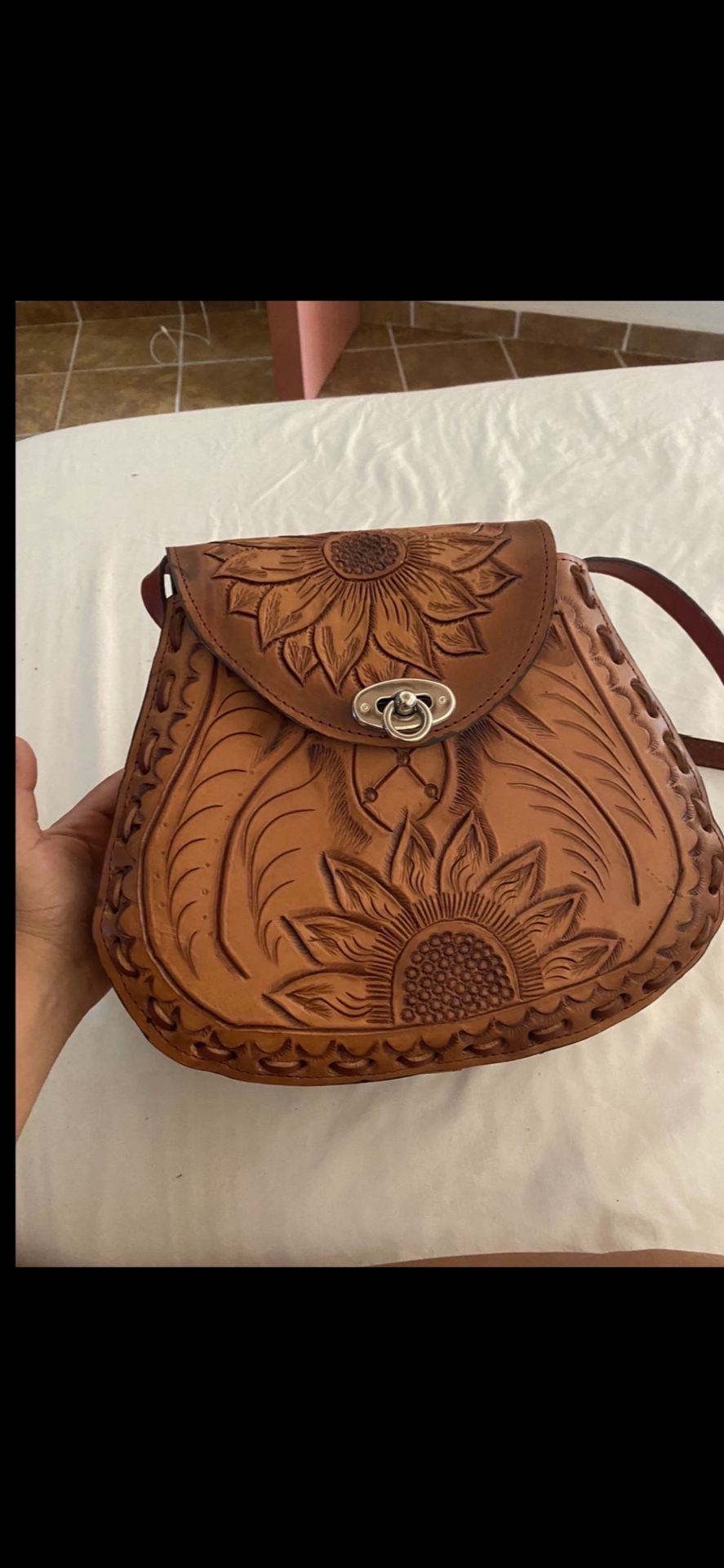 Hand Crafted Real Leather Purse  