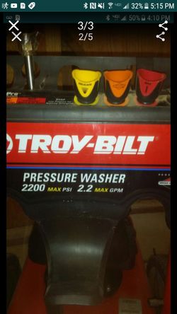 Troy Bilt pressure washer