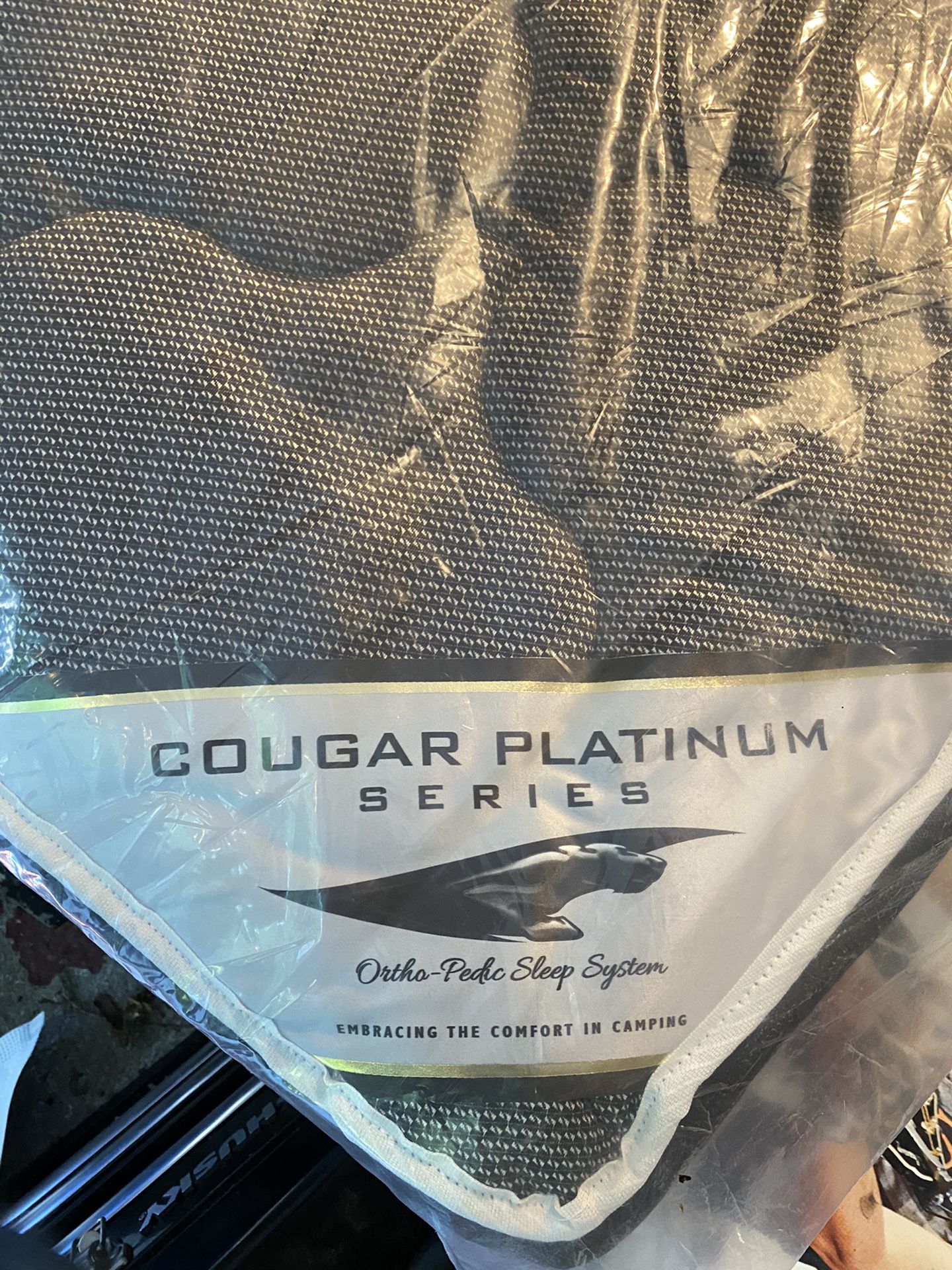 Cougar Platinum Series king size camp trailer bed.