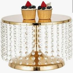 Gold cake stand