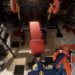 Kids Weight Bench New