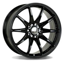 DBM DIM MATTE BLACK 17X7.5, 4X98/5X100/5X108/5X110/5X112/5X114.3