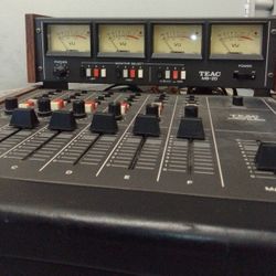 **WORKING Teac Model 2A Audio Mixer & MB-20 Meter Bridge Multitrack Series