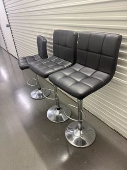 $75! Set of 3 Adjustable Bar Stools