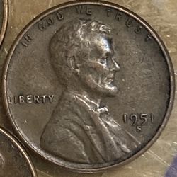 1951 San Francisco “S” Mint Cent “Penny” - Very Collectible & Rare Coin