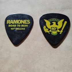 Ramones Road To Ruin 40th Deluxe Anniversary Guitar Pick Rare