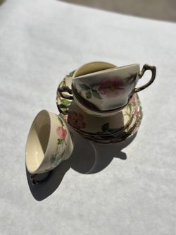 Franciscan Desert Rose Tea Cups Saucers 