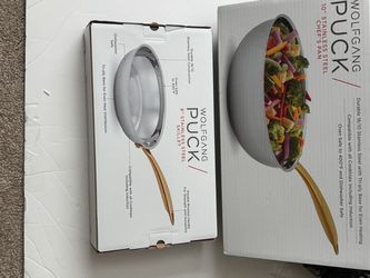New Wolfgang Puck 10” and 8” stainless steel skillet and Chef’s Pan