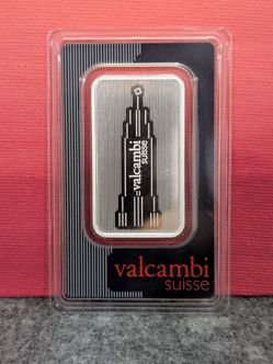 1oz Valcambi Skyscraper Silver Bar
