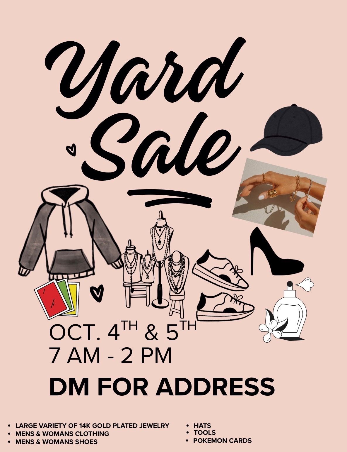 Yard Sale/14k Gold Plated Jewelry Sale